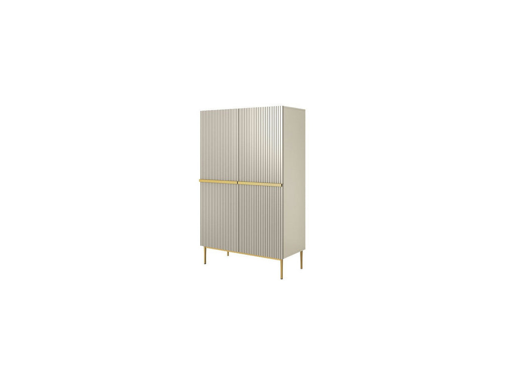Kasha - Tall 2-Door Sideboard - Gold Legs