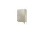 Kasha - Tall 2-Door Sideboard - Gold Legs
