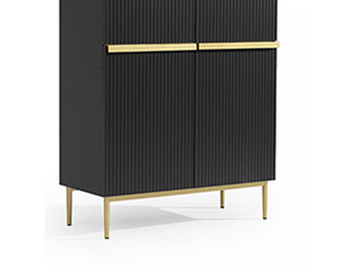 Kasha - Tall 2-Door Sideboard - Gold Legs