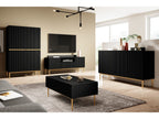 Kasha - Tall 2-Door Sideboard - Gold Legs