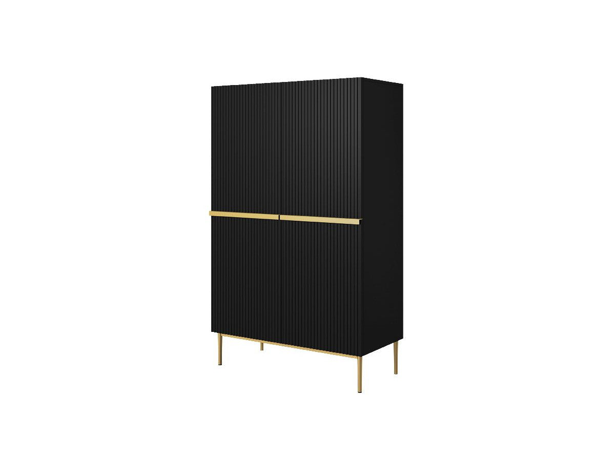 Kasha - Tall 2-Door Sideboard - Gold Legs