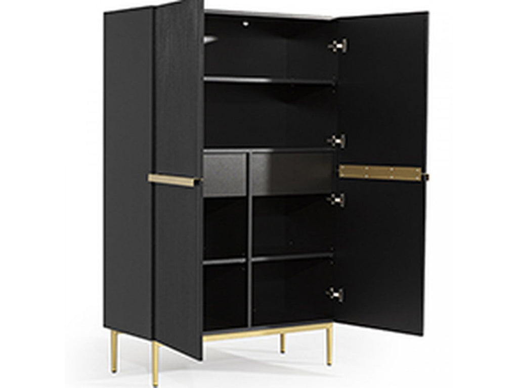 Kasha - Tall 2-Door Sideboard - Gold Legs