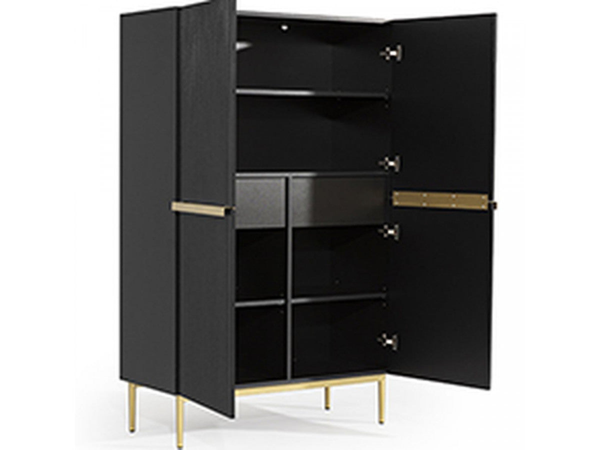 Kasha - Tall 2-Door Sideboard - Gold Legs