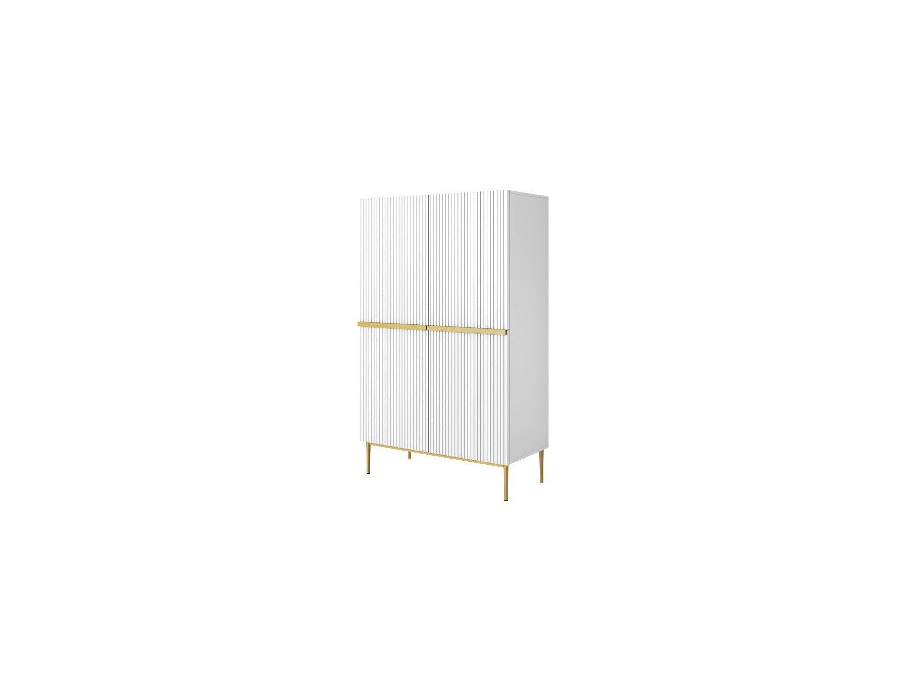 Kasha - Tall 2-Door Sideboard - Gold Legs