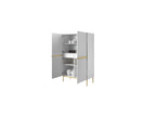 Kasha - Tall 2-Door Sideboard - Gold Legs