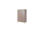 Kasha - Tall 2-Door Sideboard - Gold Legs