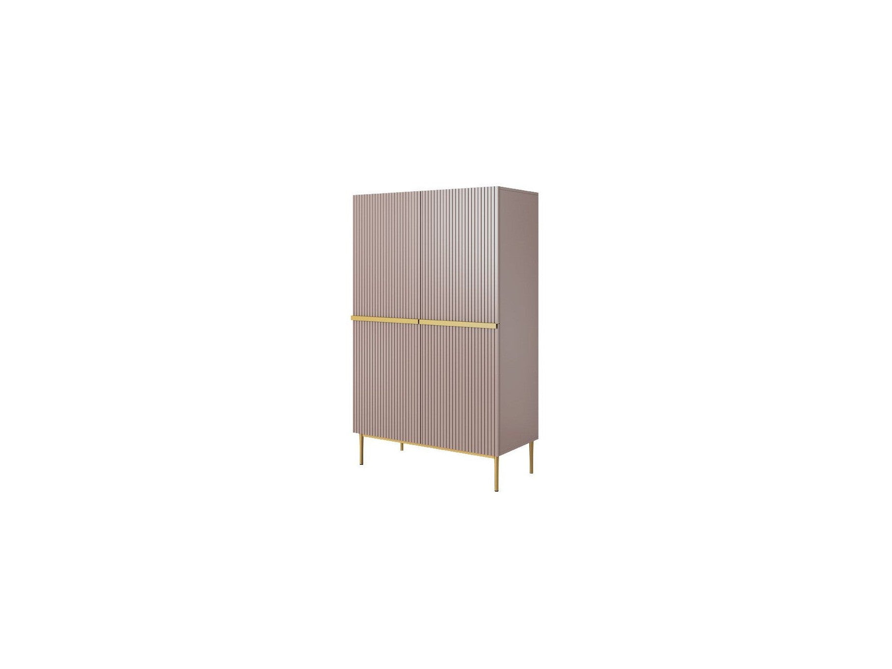 Kasha - Tall 2-Door Sideboard - Gold Legs