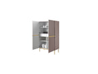 Kasha - Tall 2-Door Sideboard - Gold Legs