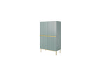 Kasha - Tall 2-Door Sideboard - Gold Legs