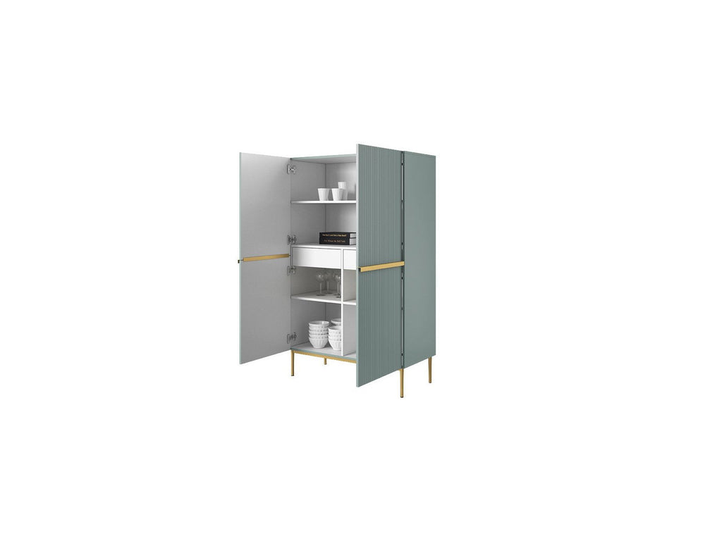 Kasha - Tall 2-Door Sideboard - Gold Legs