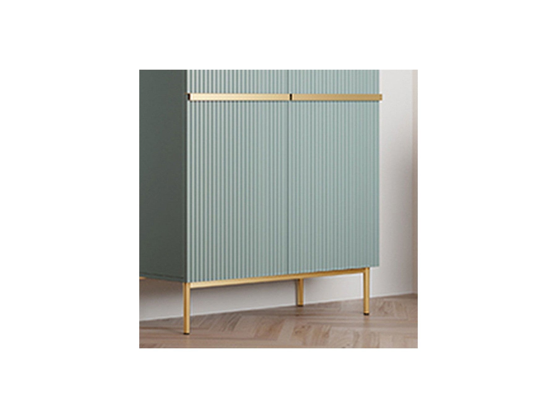 Kasha - Tall 2-Door Sideboard - Gold Legs