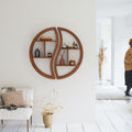 Ying Yang - Wandplank - Teak - Naturel