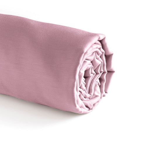 Aurore - Fitted Sheet - Cotton Satin - Pink