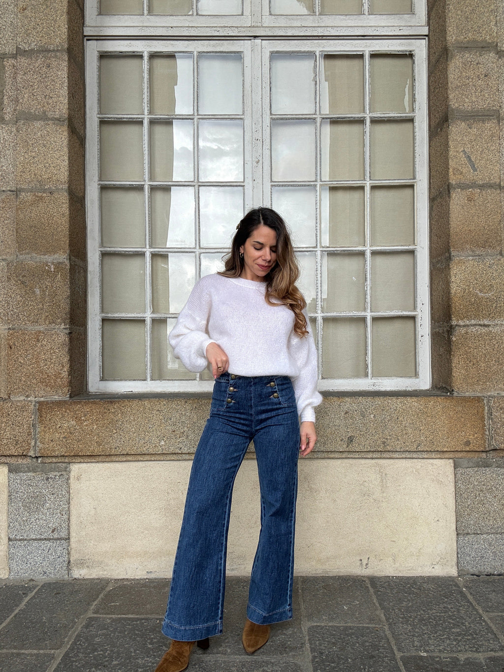 Vaqueros Victorine denim oscuro