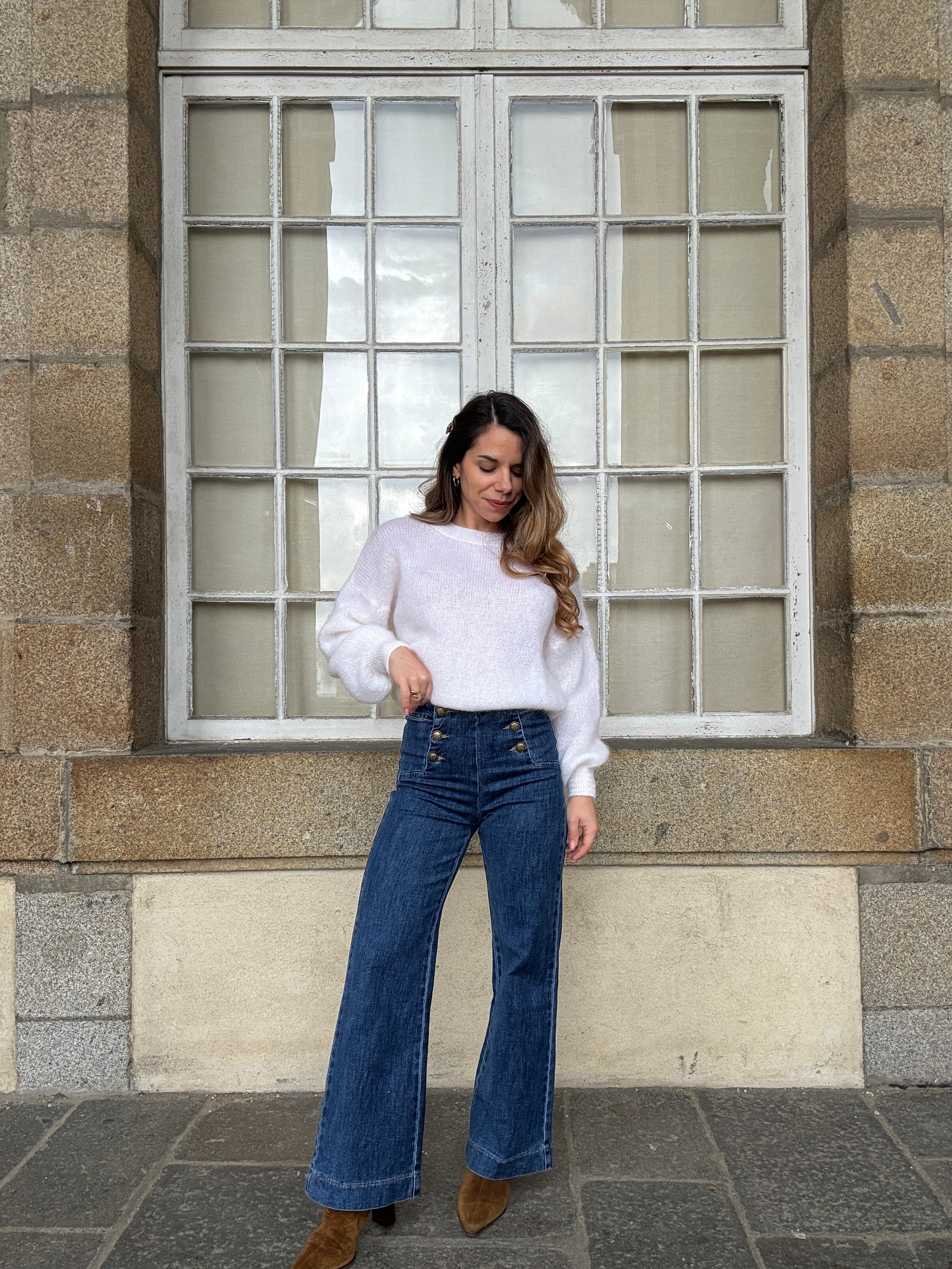 Vaqueros Victorine denim oscuro