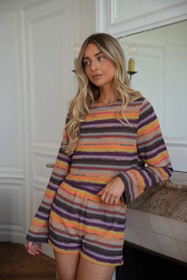 Janne Crochet Blouse - Colorful