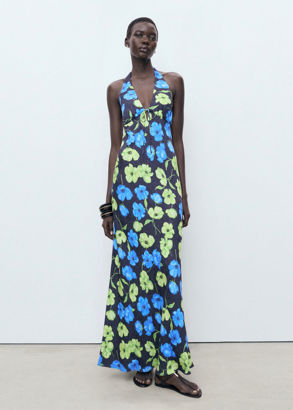 Robe À Emmanchures Américaines Imprimé Fleuri