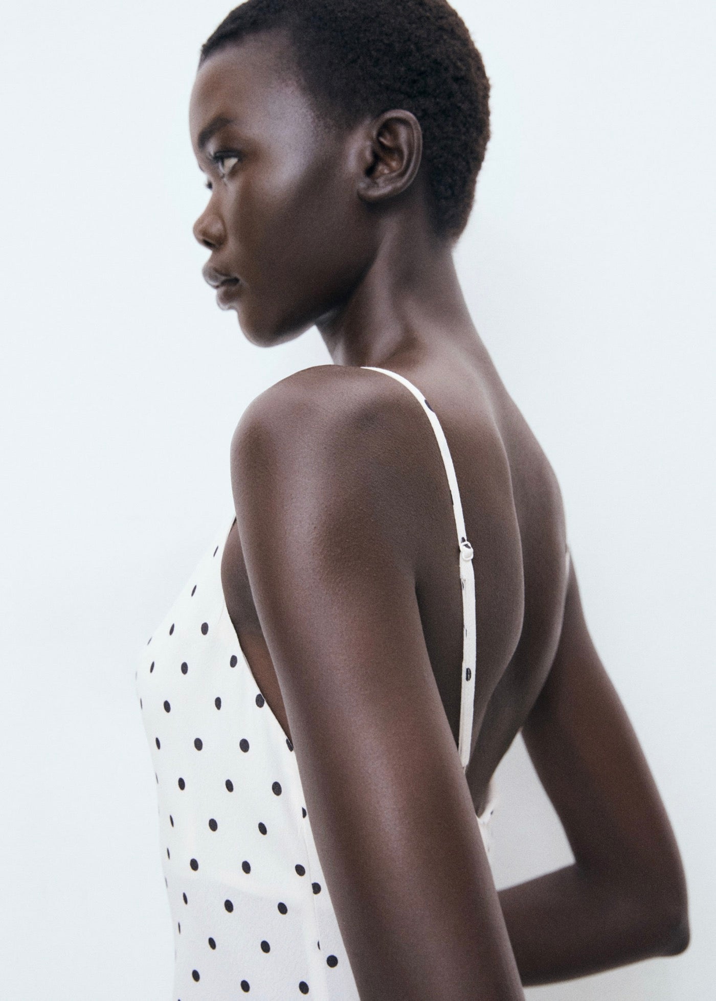 Robe Midi Encolure Drapée