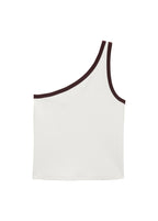 Top Asymétrique Liseré Contrastant