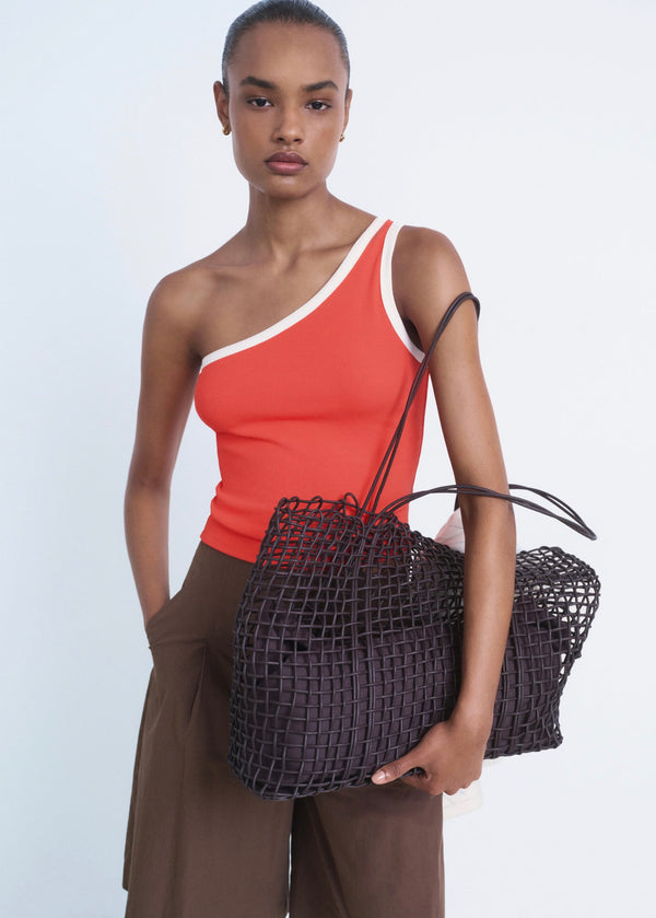 Asymmetrical Top with Contrasting Border