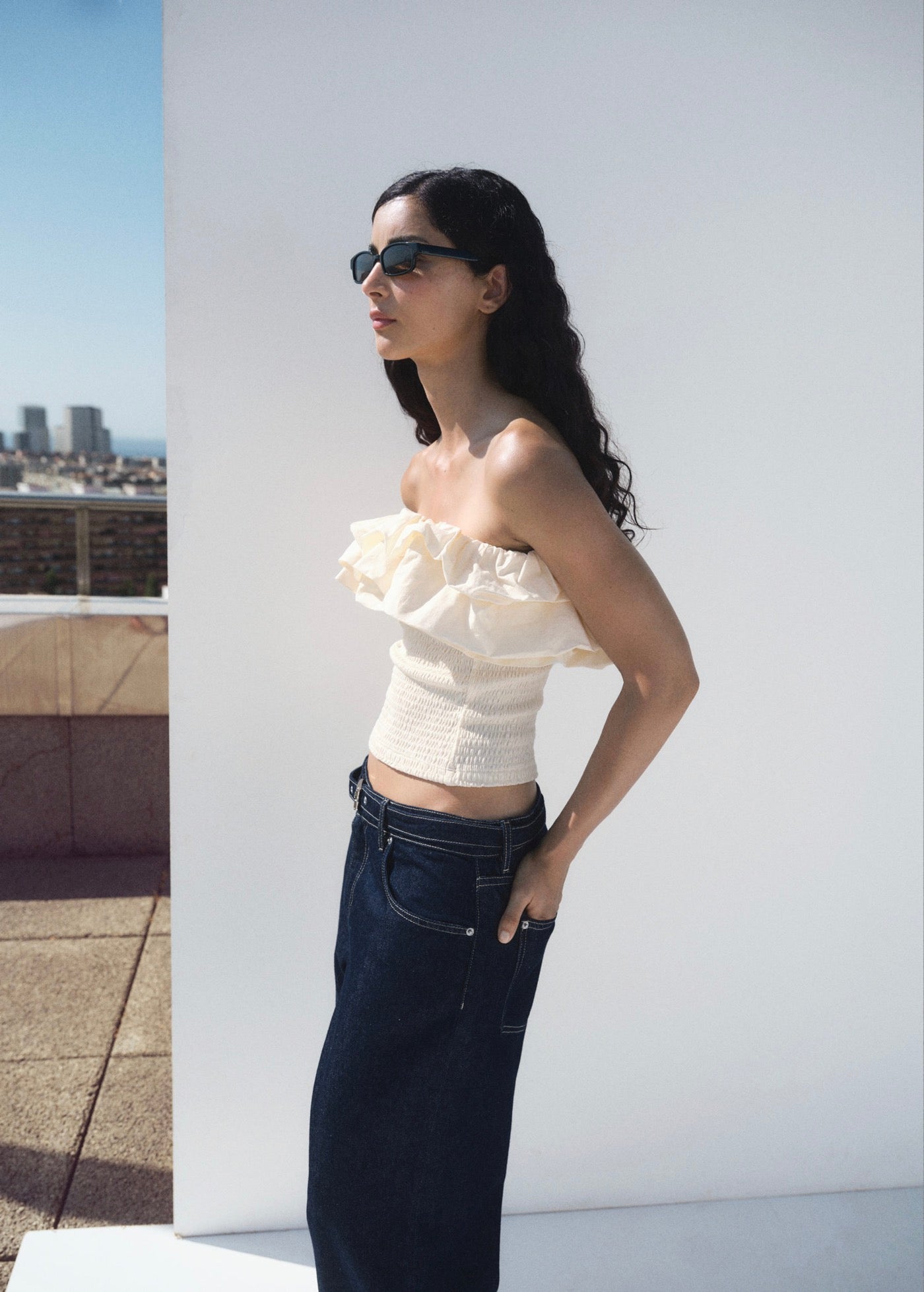 Haut Bustier À Volants
