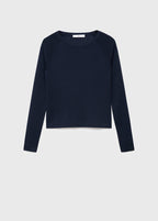 Pullover in Maglia Fine a Maniche Lunghe