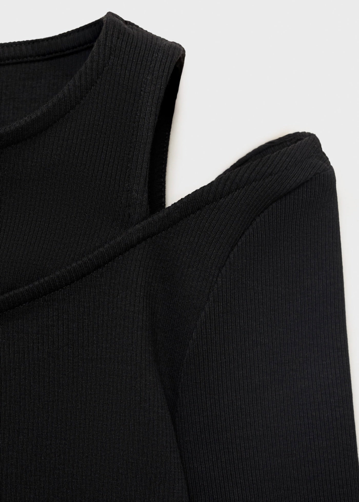T-Shirt Layer Noir - Fille