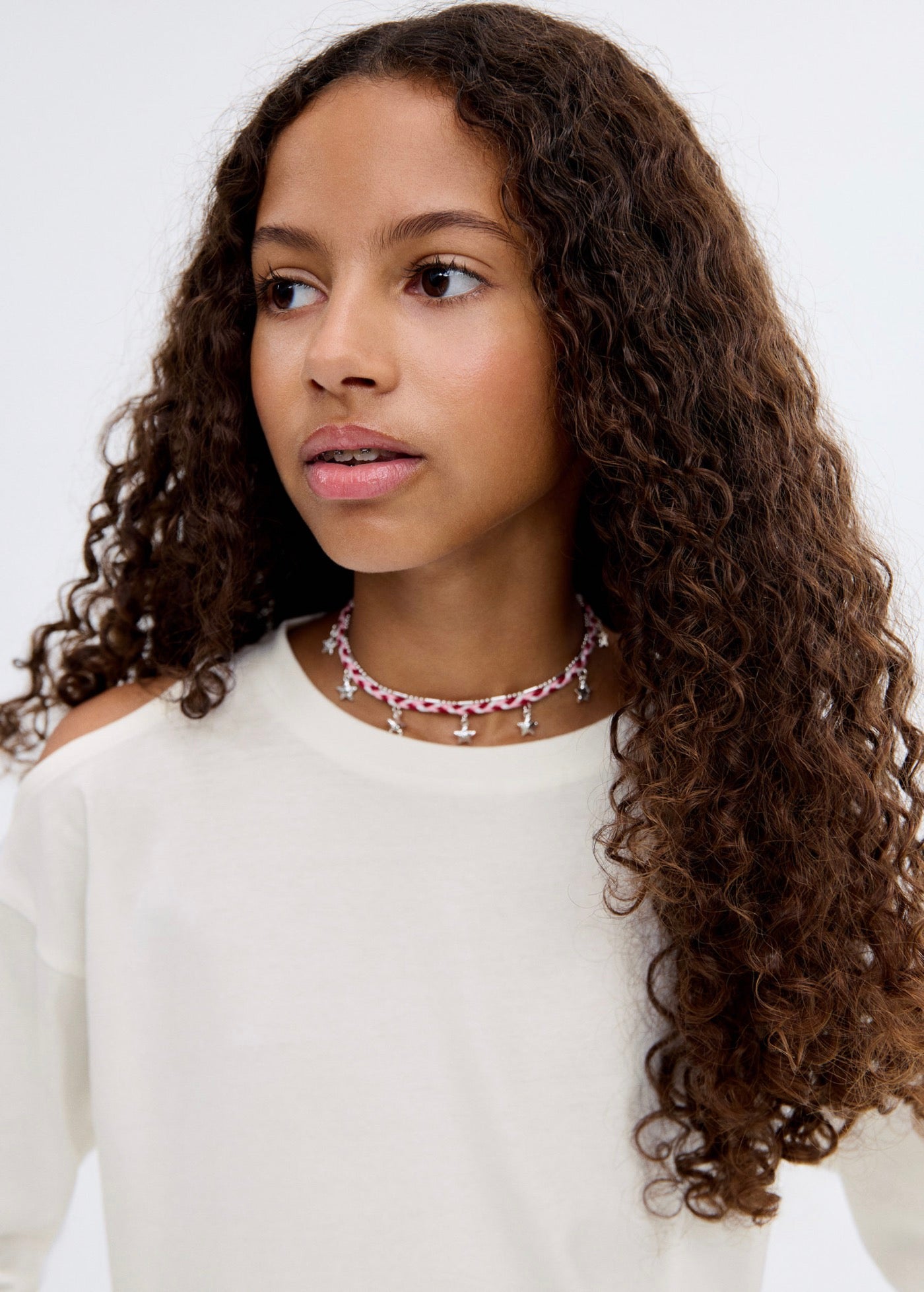 T-Shirt Cutout Blanc Cassé - Fille