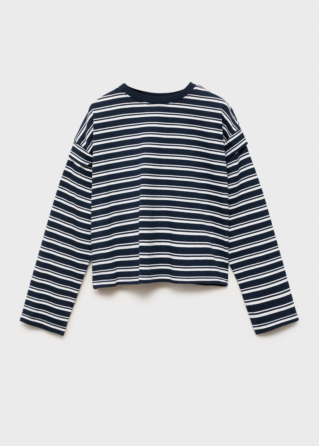 T-Shirt Shouldr Bleu Marine - Fille