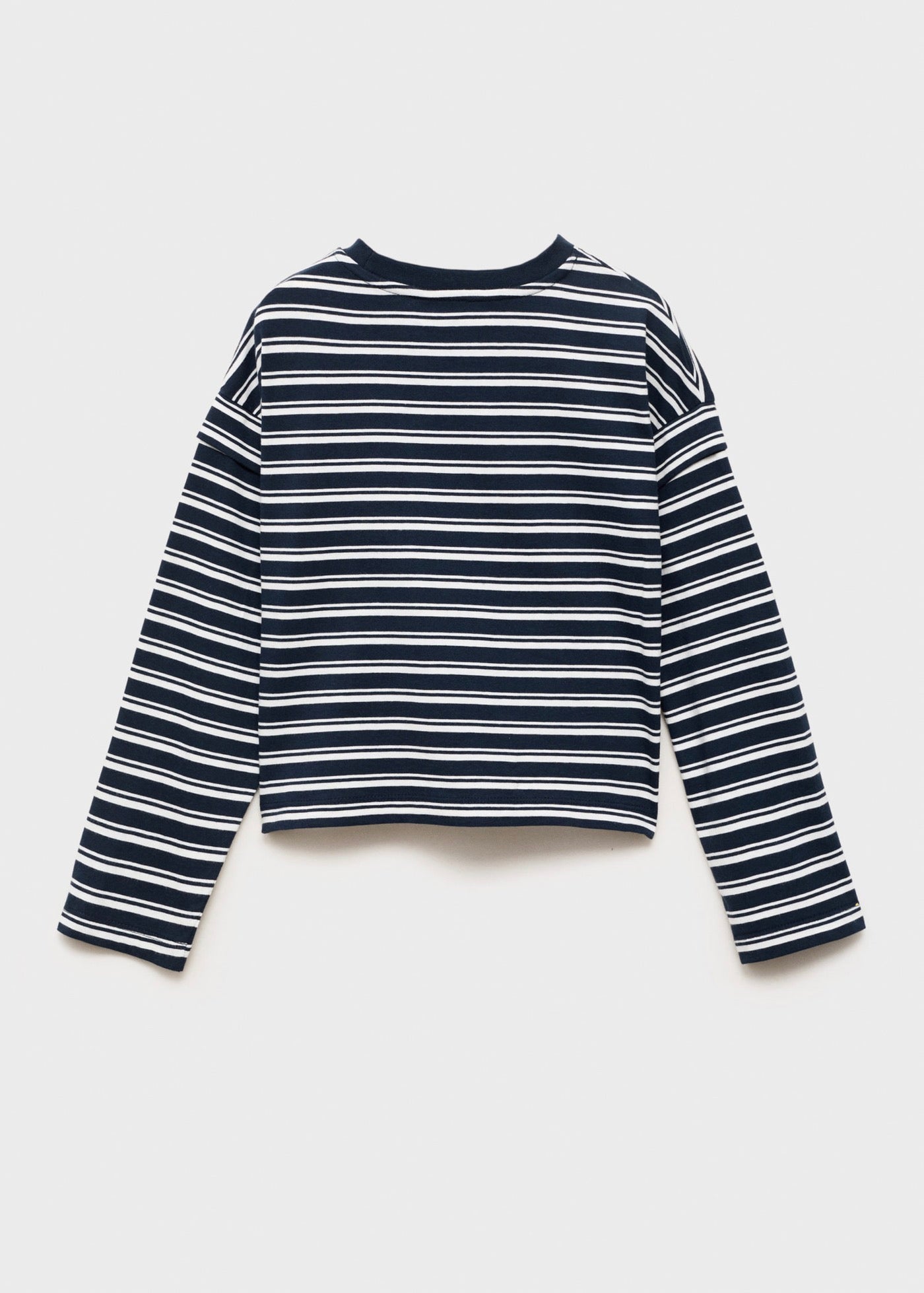 T-Shirt Shouldr Bleu Marine - Fille