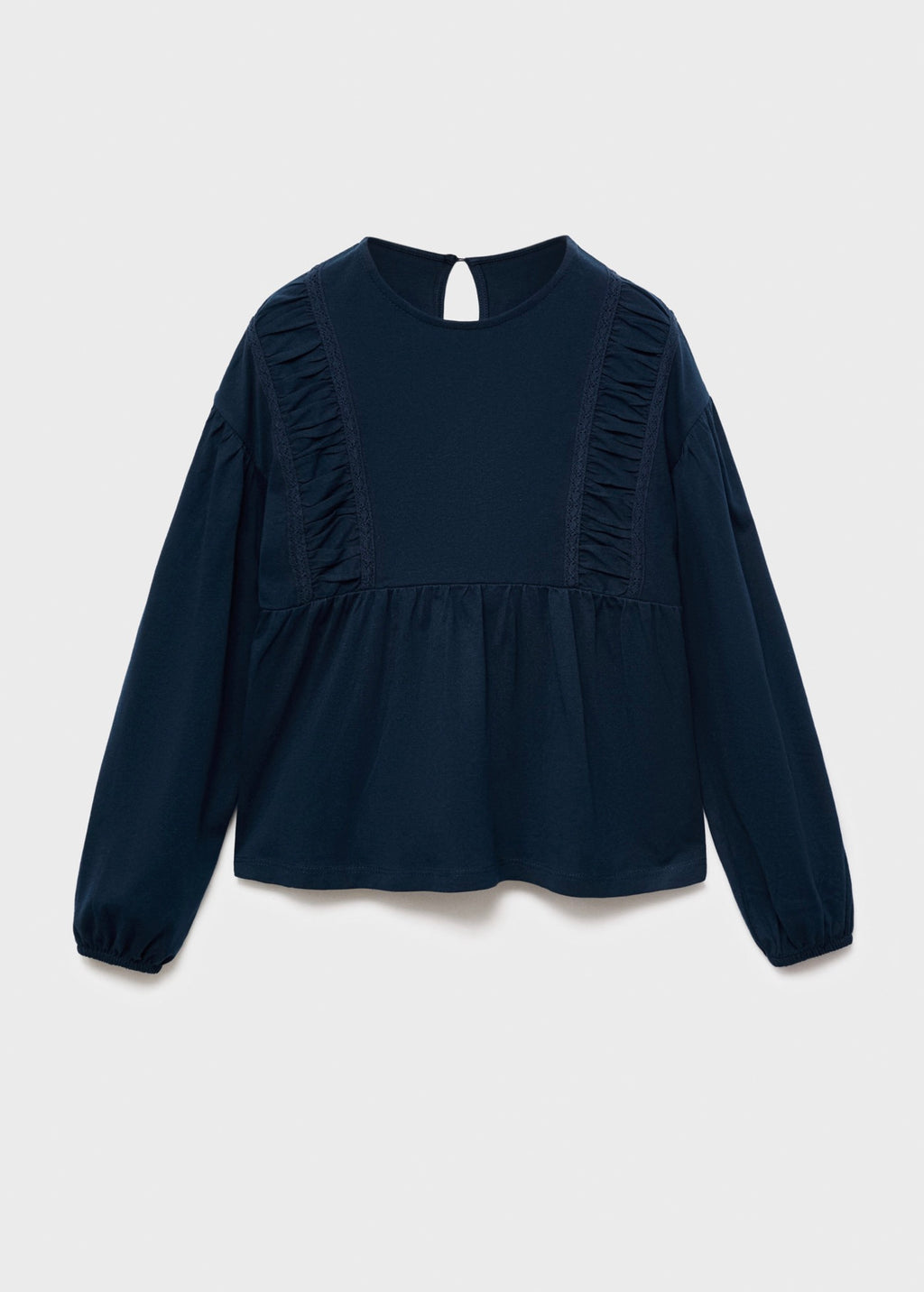 T-Shirt Entre Bleu Marine - Fille