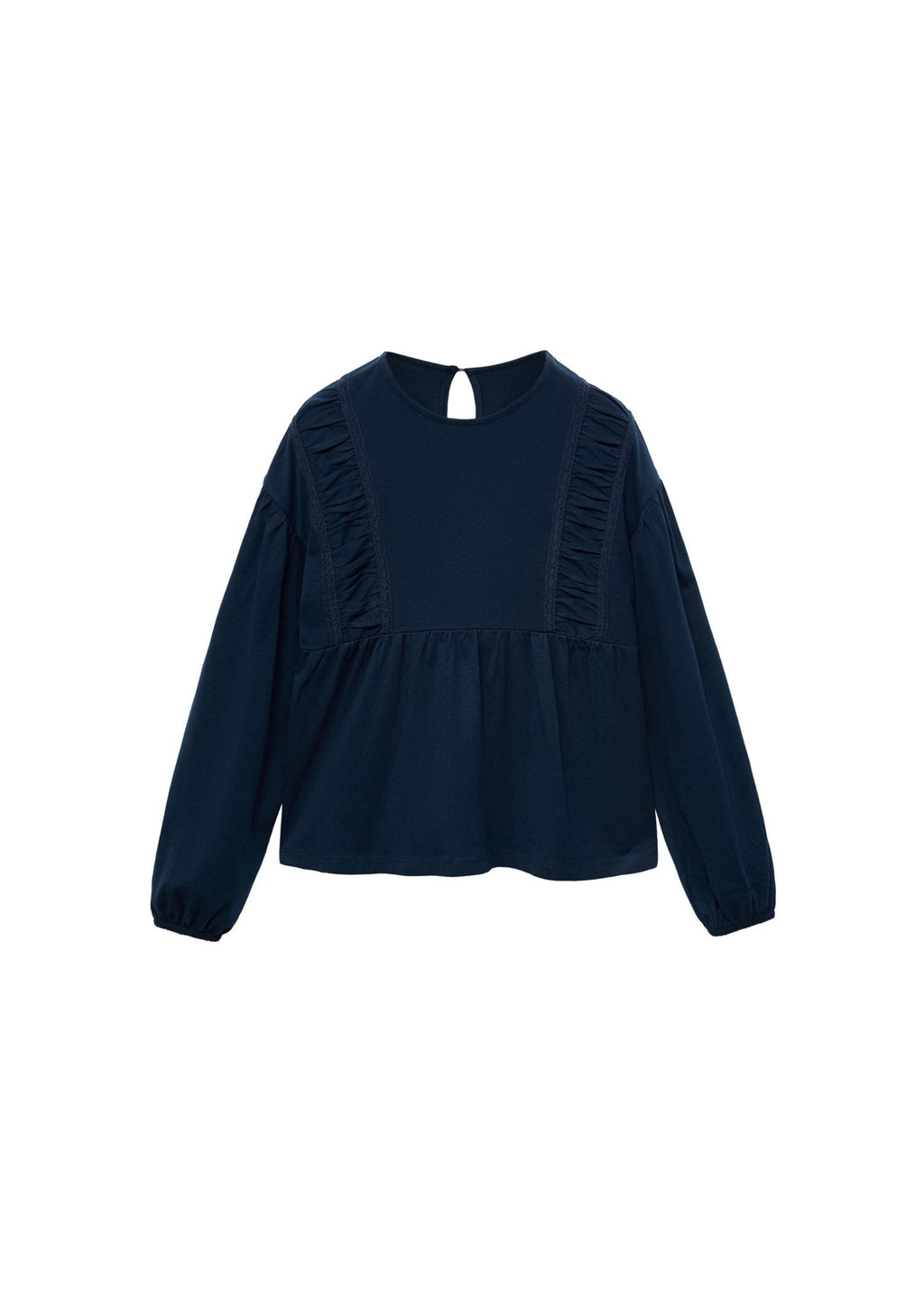 T-Shirt Entre Bleu Marine - Fille