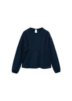 T-Shirt Entre Bleu Marine - Fille