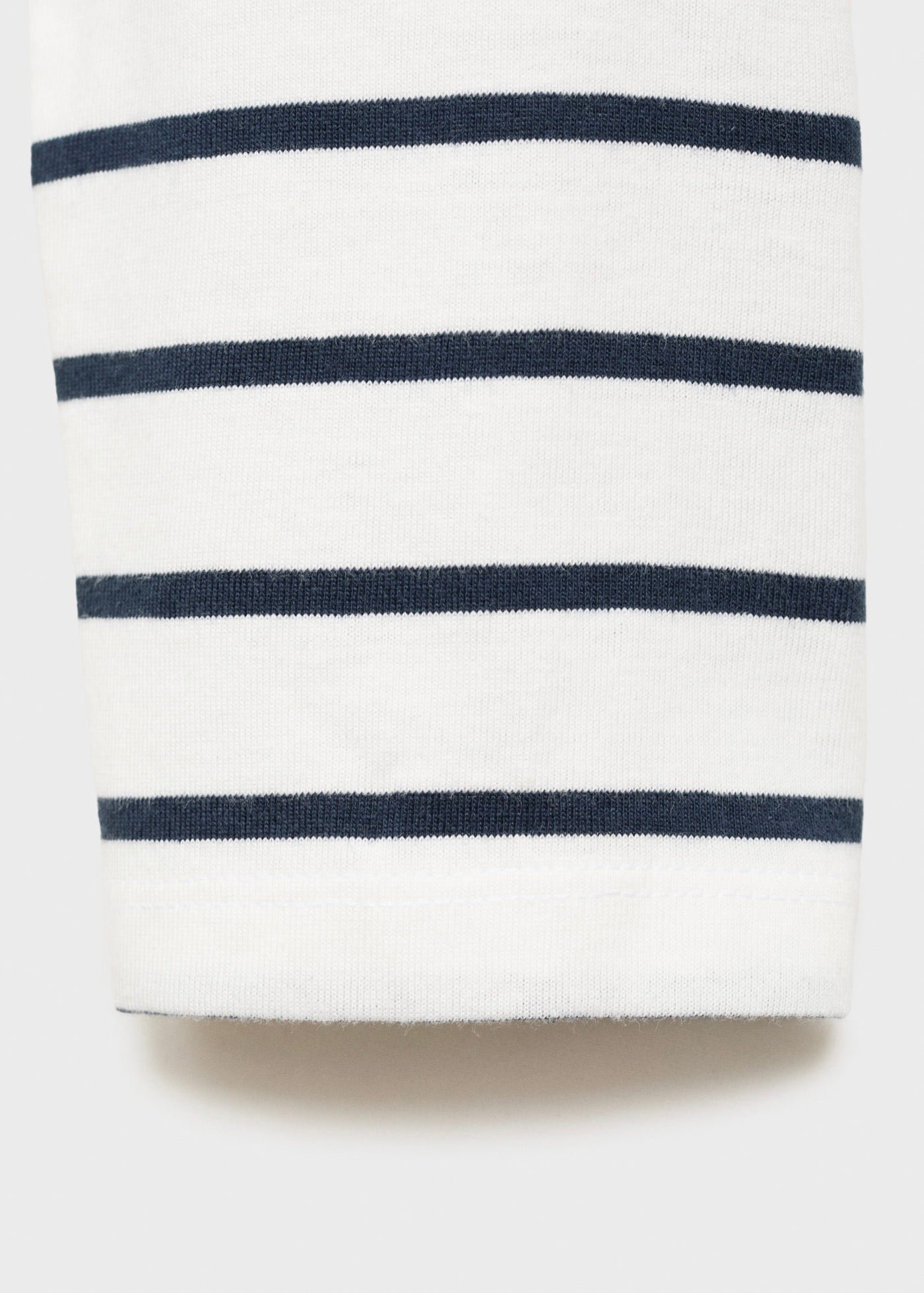 T-Shirt Stripes Bleu Marine - Fille