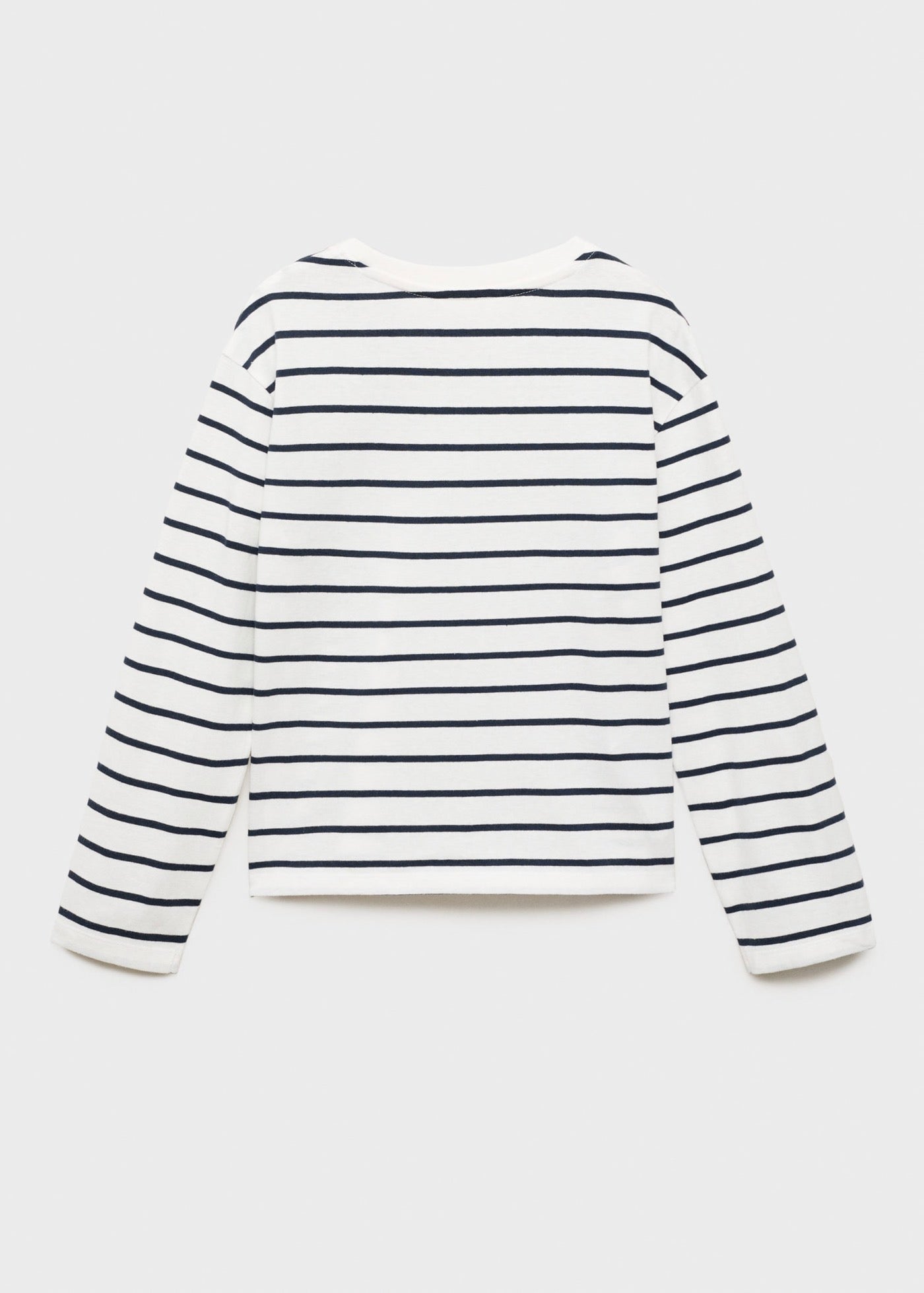 T-Shirt Stripes Bleu Marine - Fille