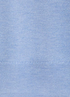 Finstrikket pullover med rund hals