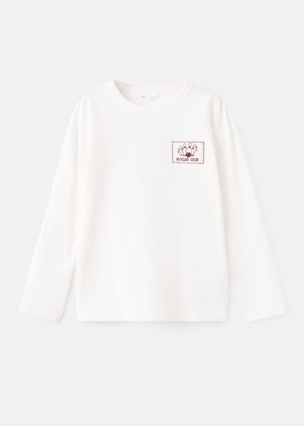 T-Shirt Bowl Blanc Cassé - Garçon
