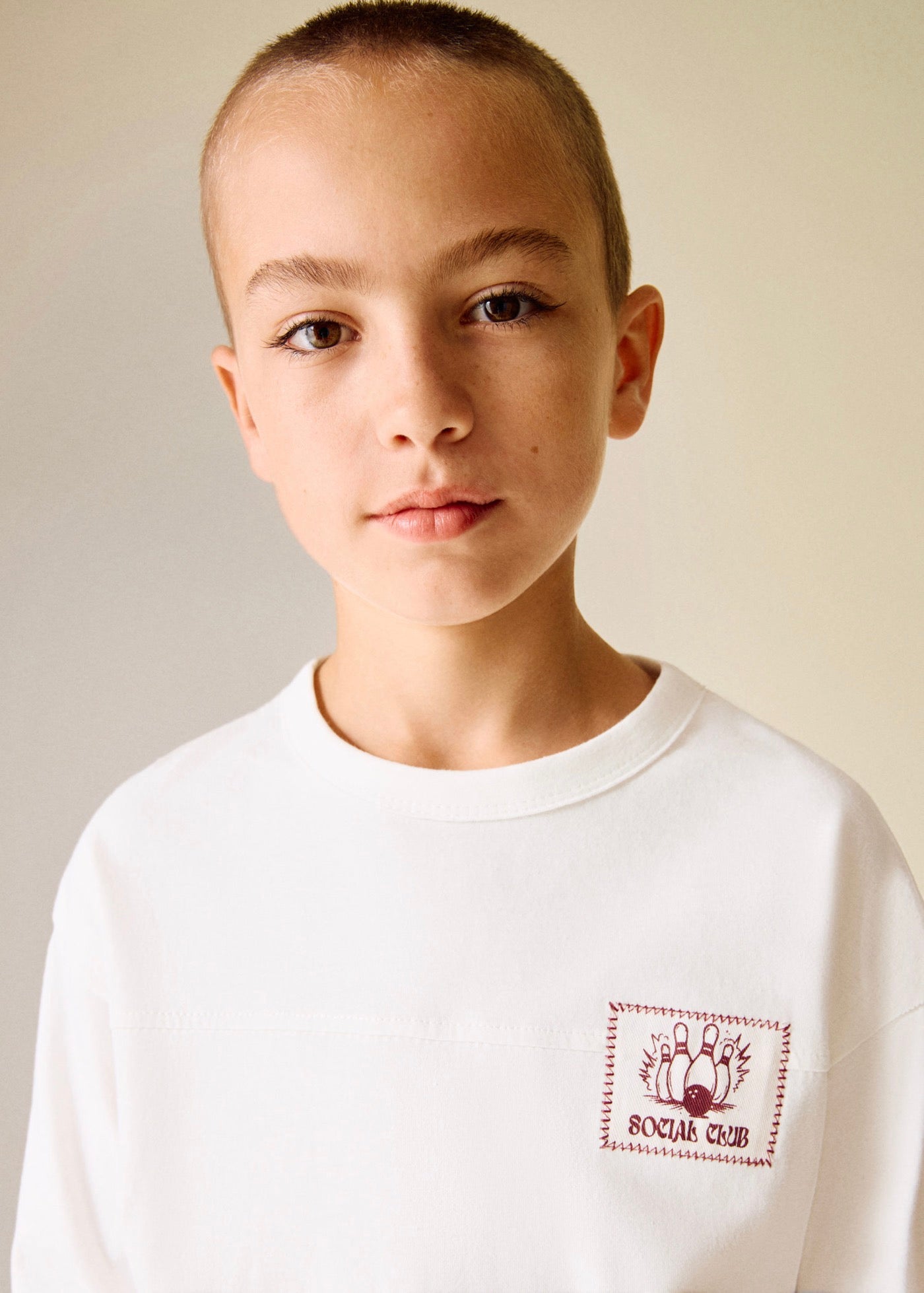 T-Shirt Bowl Blanc Cassé - Garçon