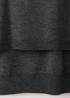 Sweter z łączonych materiałów
