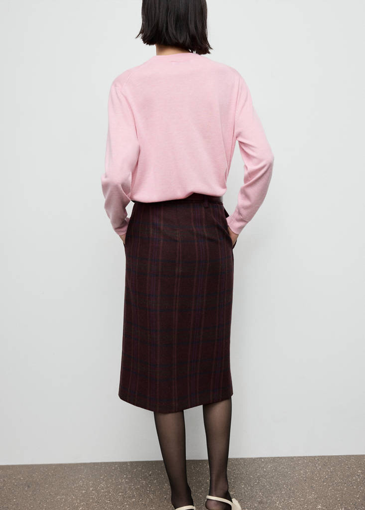 Feinstrickpullover mit V-Ausschnitt