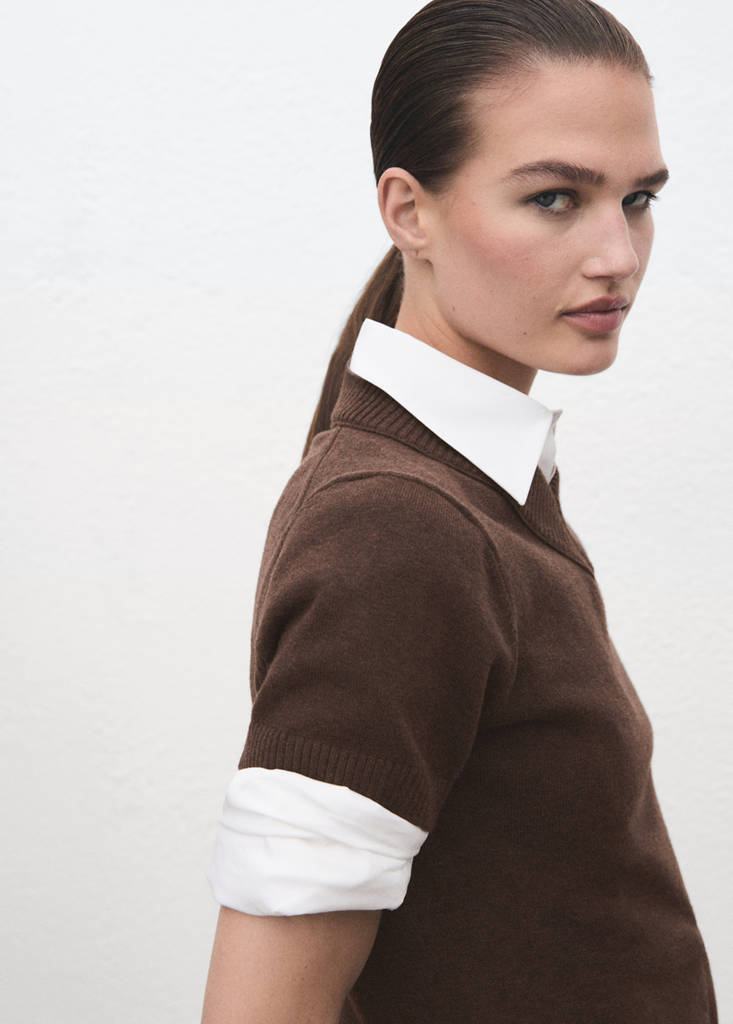 V-Neck Knit Jumper