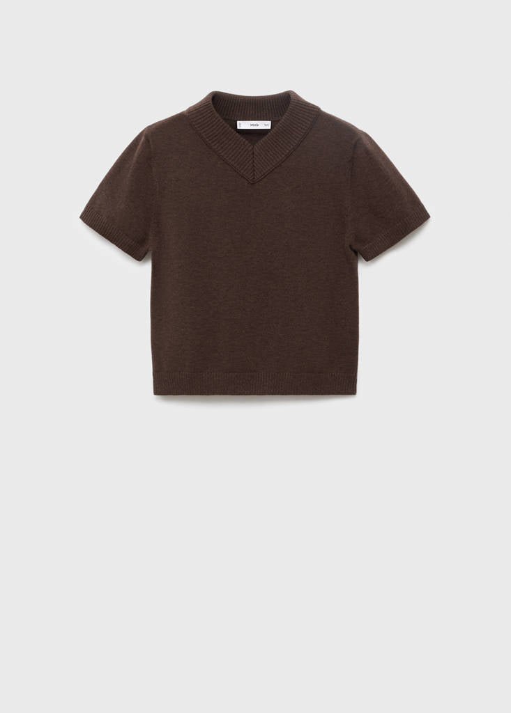 V-Neck Knit Jumper