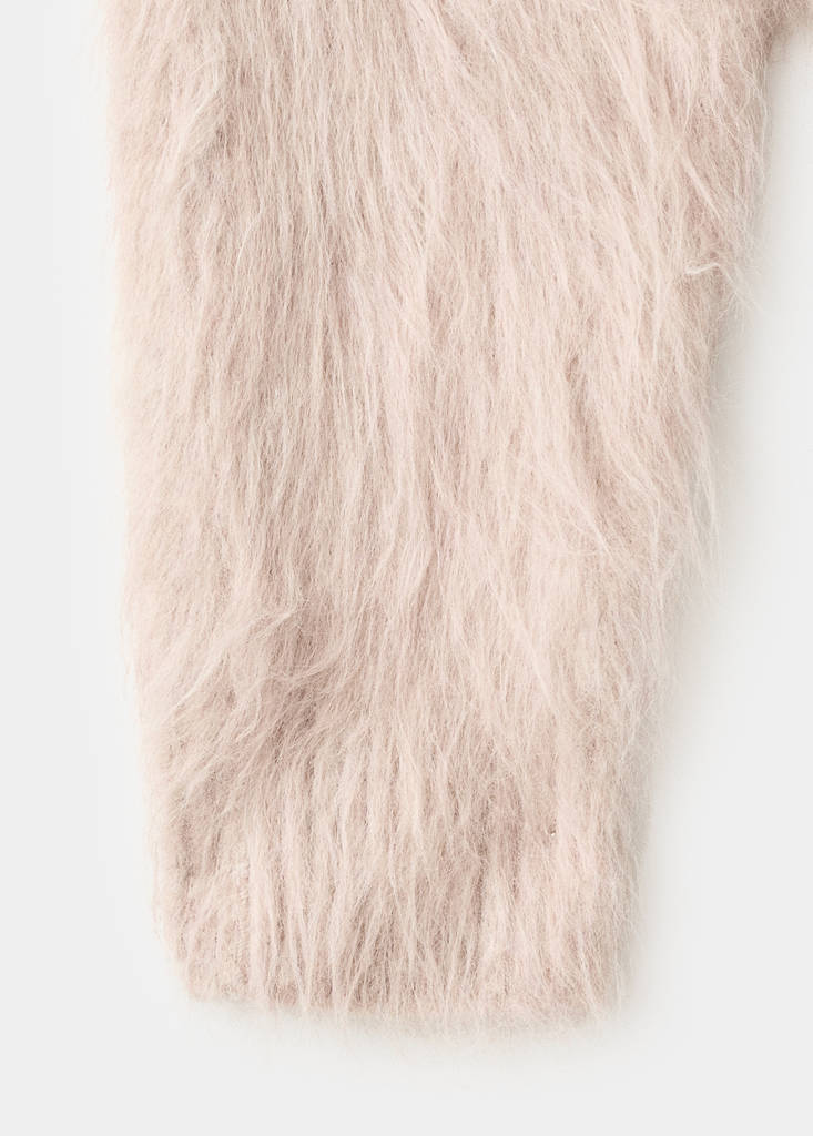 Striktrøje I Faux Fur