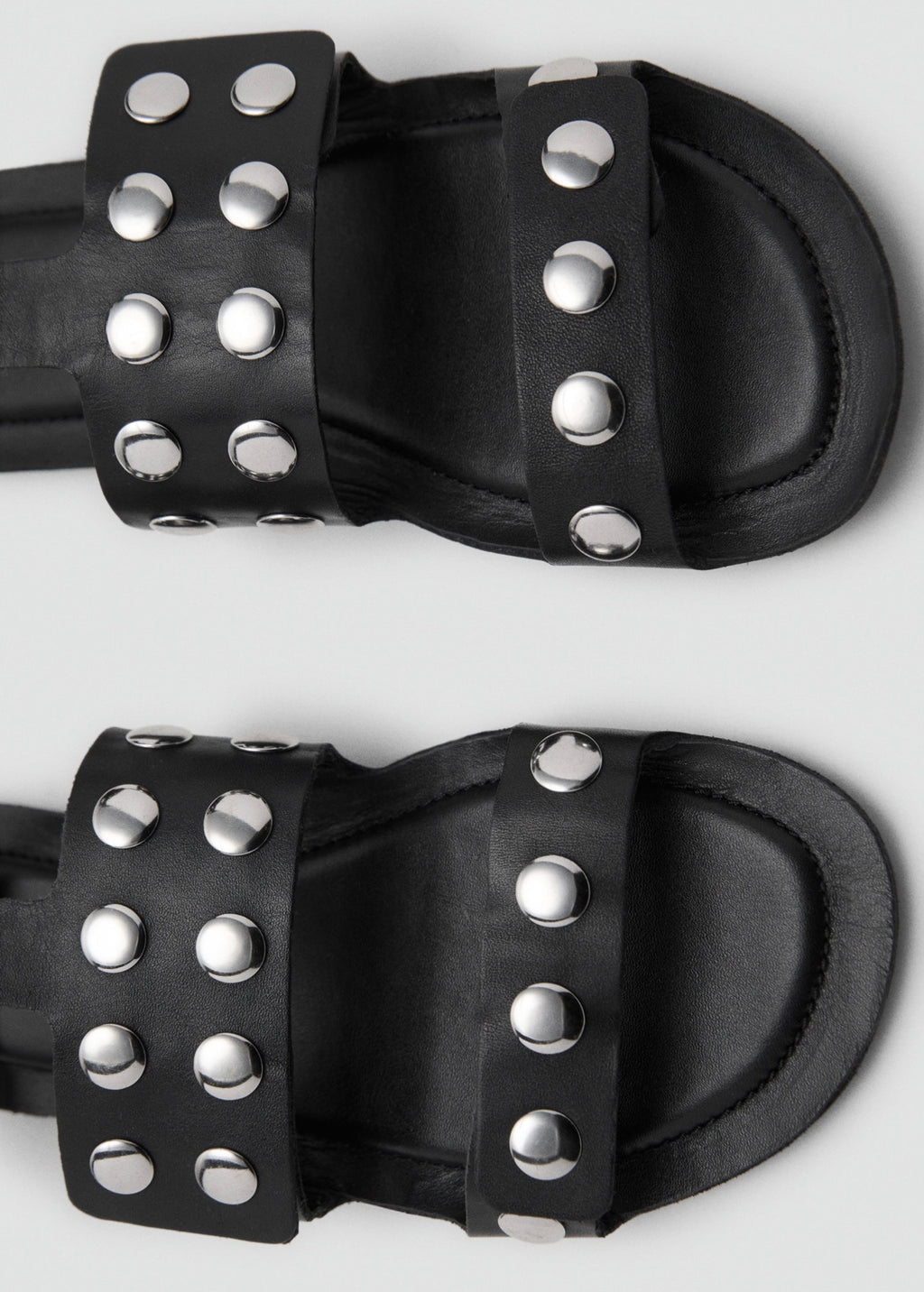 Sandales Cuir Cloutées