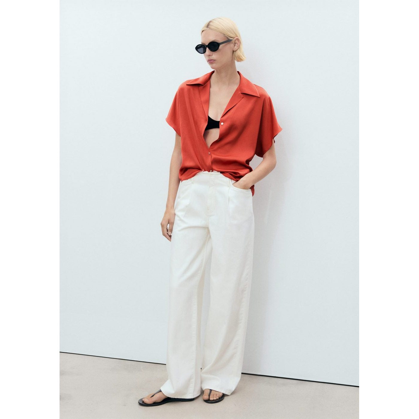 Chemise Fluide Manches Courtes