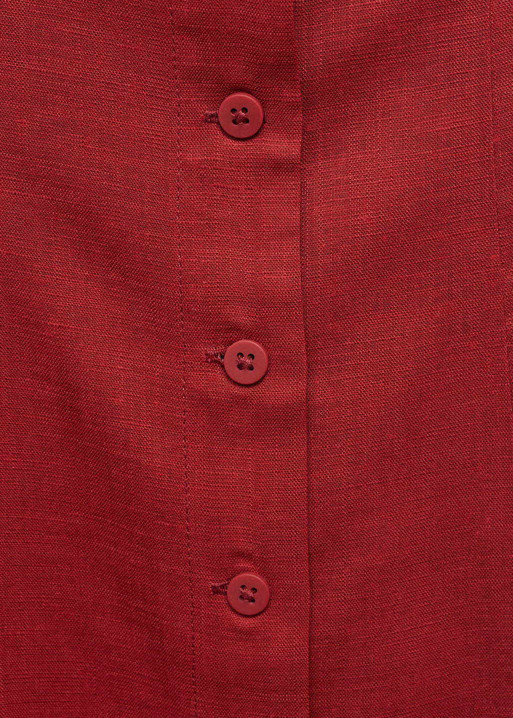 Robe En Lin Mélangé À Boutons