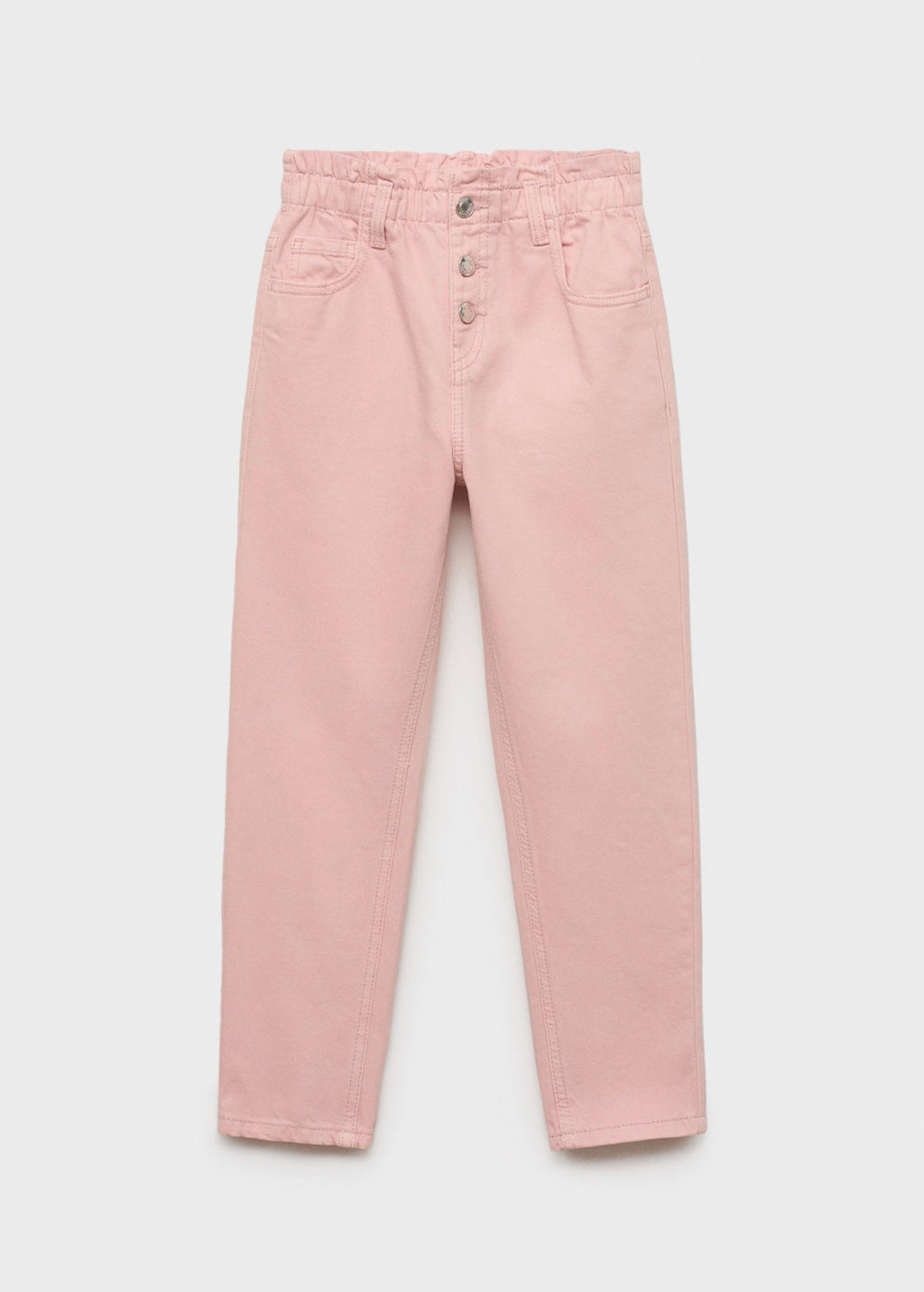Jean Paperbag Rose - Fille