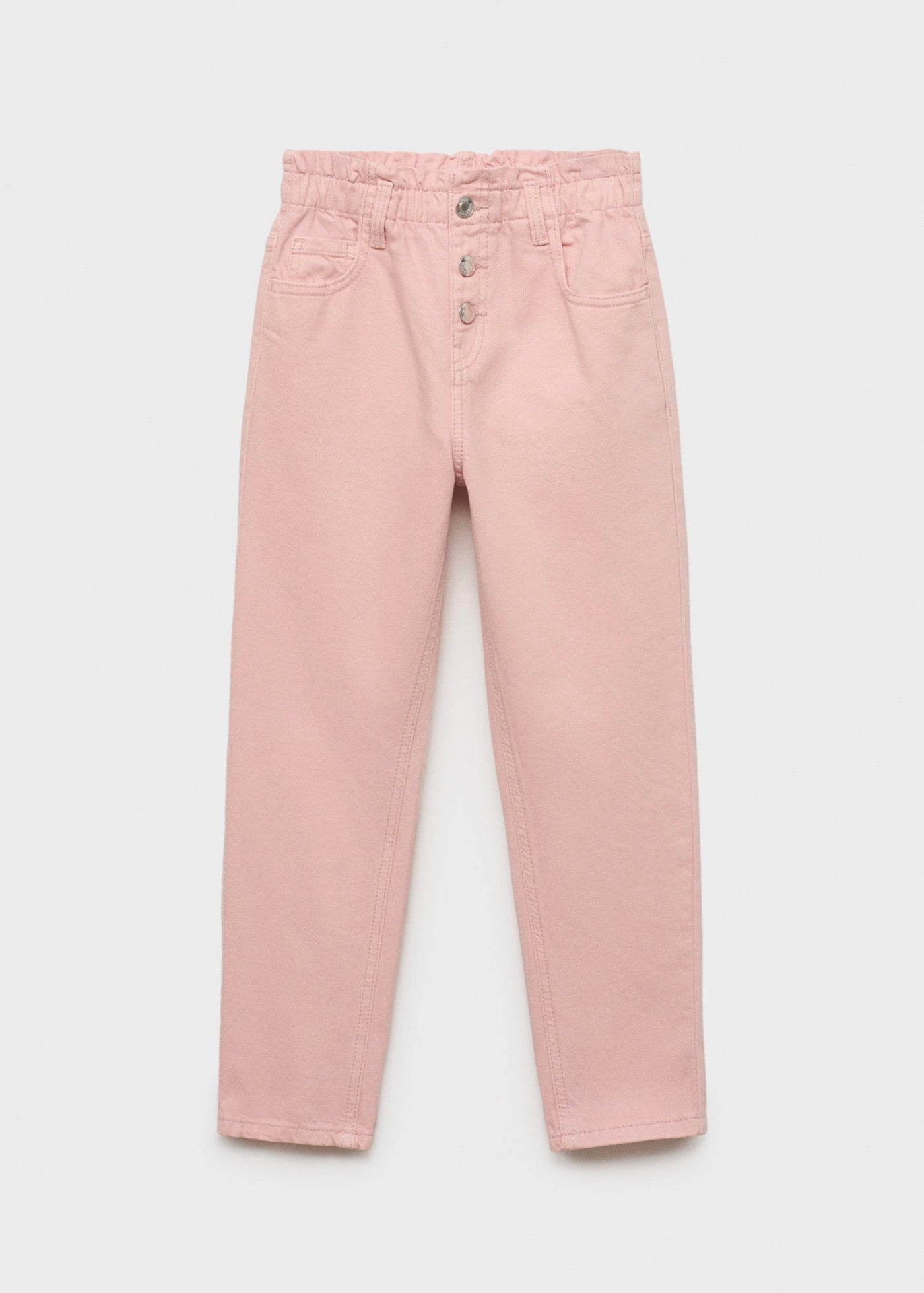 Jean Paperbag Rose - Fille