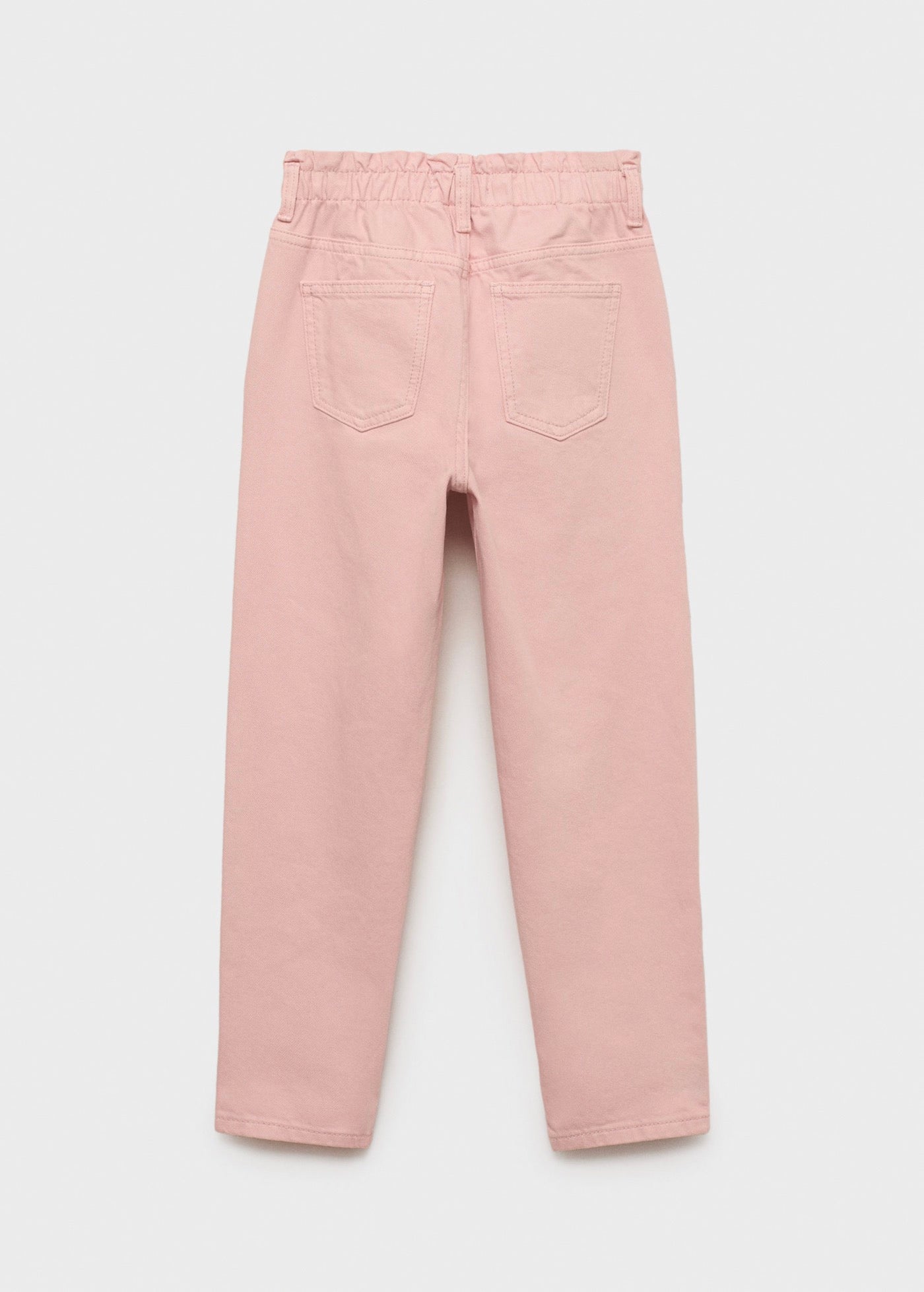Jean Paperbag Rose - Fille