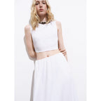 Falda Creta - Blanco
